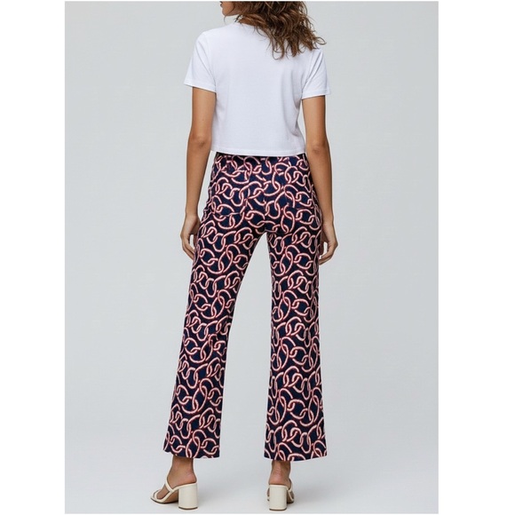 MAEVE x ANTHROPOOGIE Colette Cropped Wide-Leg Ponte Pants, Blue/Midnight, 24” - Picture 3 of 14